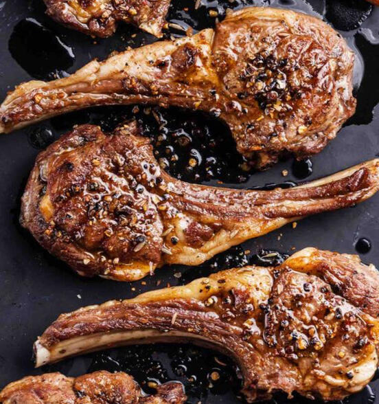 Sườn cừu được chế biến với hỗn hợp gia vị thơm ngon nhất